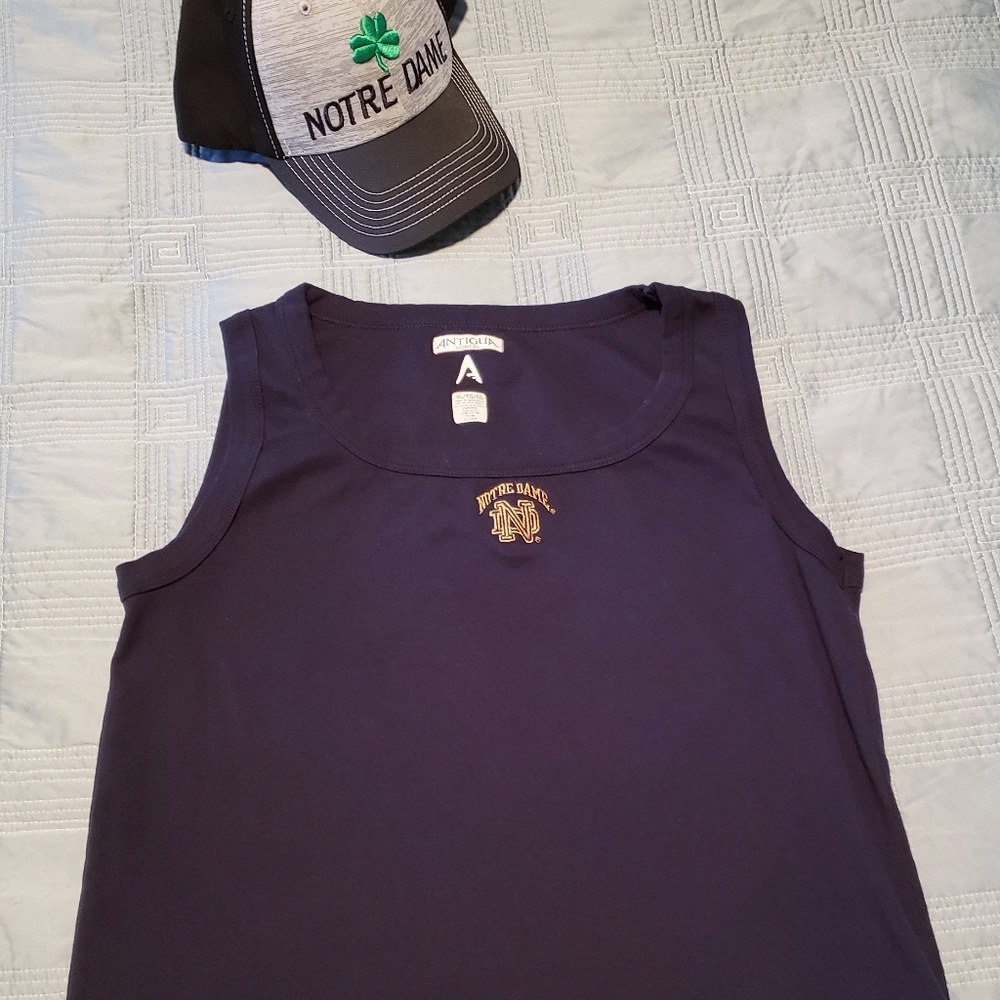 Antigua Women's Notre Dame Tank Top size XL Blue
